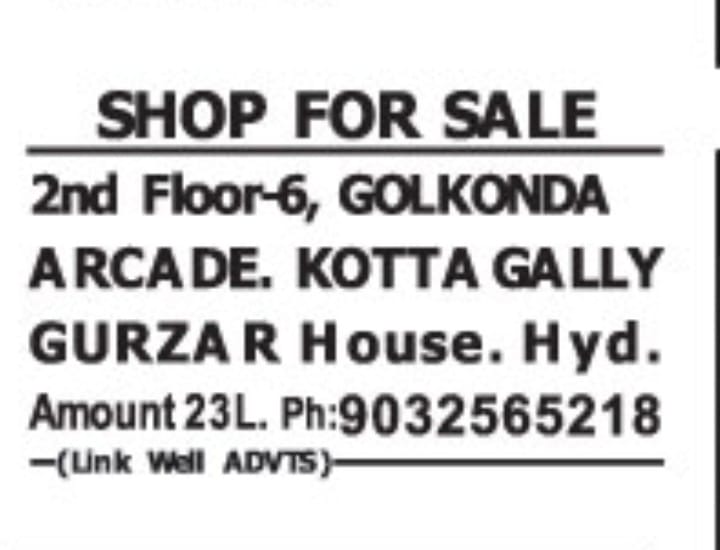 Shop for Sale at Golconda